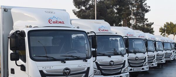 Президент Таджикистана на открытии нового завода Сиёма в Душанбе - Sputnik Тоҷикистон