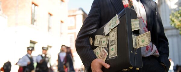 Акция протеста у Лондонской фондовой биржи - Sputnik Таджикистан