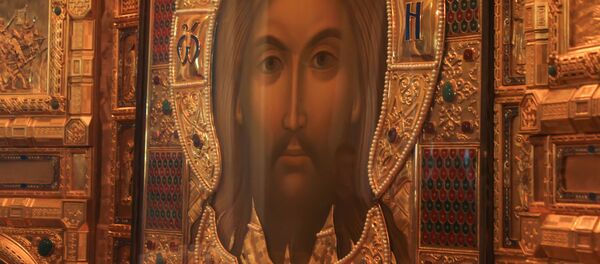 Икона Главного храма ВС РФ Спас Нерукотворный - Sputnik Таджикистан