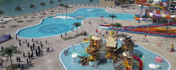 Самый большой аквапарк в Центральной Азии открылся в Душанбе Самый большой аквапарк в Центральной Азии открылся в Душанбе - Sputnik Таджикистан