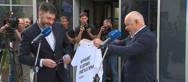 Встреча Кирилла Вышинского в МИА Россия сегодня - Sputnik Таджикистан