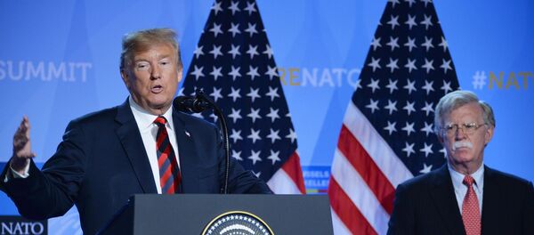 Пресс-конференция президента США Д. Трампа на саммите НАТО - Sputnik Таджикистан
