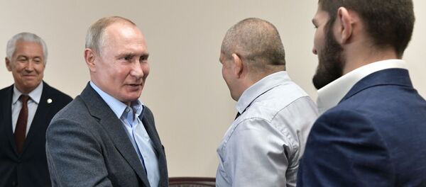 Рабочая поездка президента РФ В. Путина в Дагестан - Sputnik Таджикистан