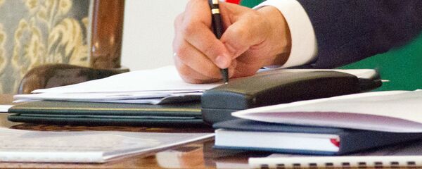 Подпись документов - Sputnik Тоҷикистон