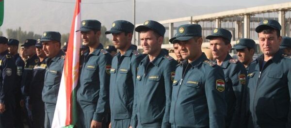 Сотрудники МЧС Таджикистана на Учениях в Кыргызстане - Sputnik Тоҷикистон