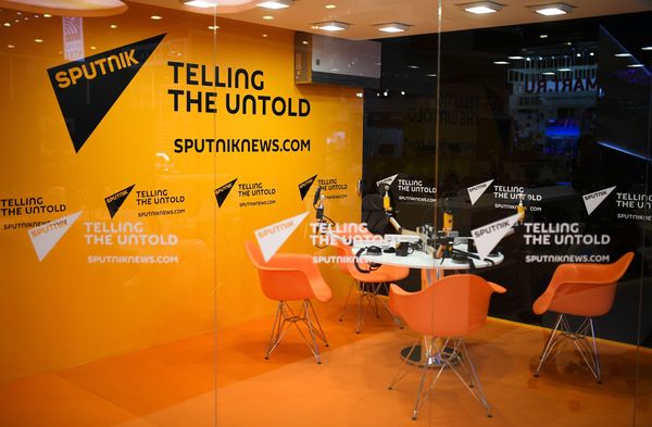 Студия Sputnik в "Экспофоруме" на открытии Санкт-Петербургского международного экономического форума 2017. - Sputnik Таджикистан