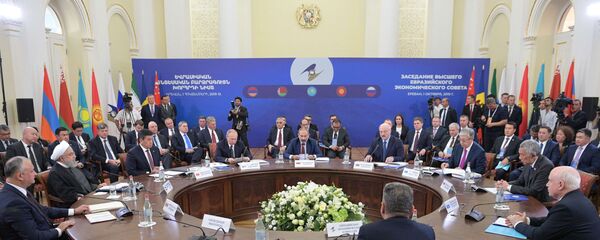 Заседании Высшего евразийского экономического совета (ВЕЭС) в широком составе в Ереване - Sputnik Тоҷикистон