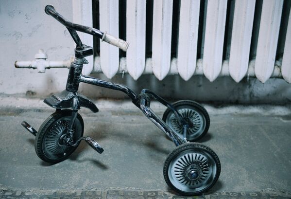 Детский велосипед - экспонат музея советского быта Сделано в СССР в Екатеринбурге - Sputnik Таджикистан