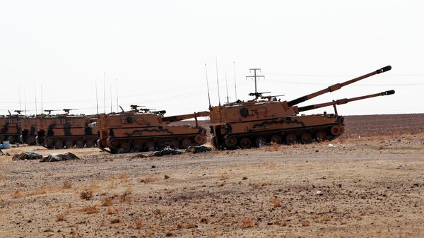 Военные турецкой армии находятся возле турецко-сирийской границы в провинции Шанлыурфа - Sputnik Таджикистан