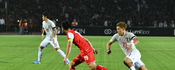 Отборочный матч между сборными Таджикистана и Японии на чемпионат мира по футболу 2022 Отборочный матч между сборными Таджикистана и Японии на чемпионат мира по футболу 2022 - Sputnik Таджикистан