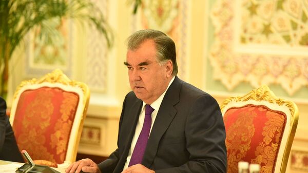 Встреча президента Таджикистана Эмомали Рахмона и председателя ГД РФ Вячеслава Володина - Sputnik Таджикистан