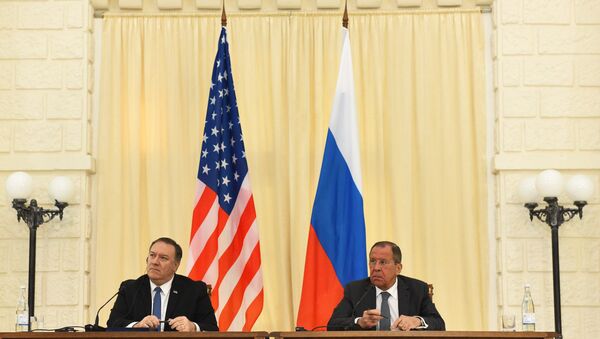 Встреча главы МИД РФ С. Лаврова с госсекретарем США М. Помпео - Sputnik Таджикистан
