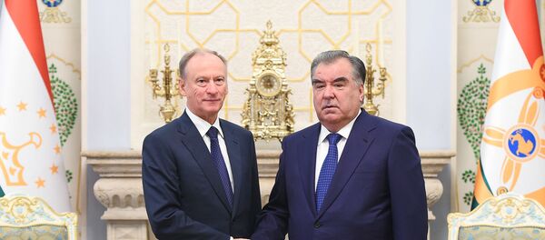 Секретарь Совета безопасности РФ Николай Патрушев и президент Таджикистана Эмомали Рахмон - Sputnik Таджикистан