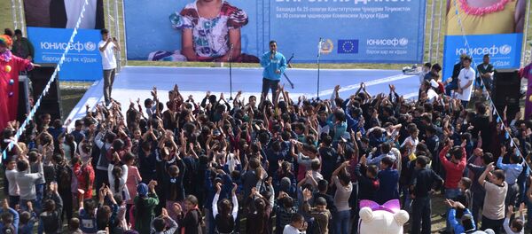 Детский фестиваль в Пяндже - Sputnik Тоҷикистон