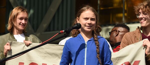 Митинг с участием экоактивистки Греты Тунберг в США - Sputnik Таджикистан