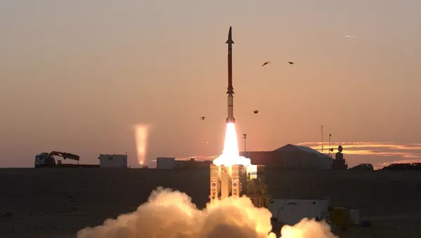 Израильский ракетный комплекс Пращ Давида - Sputnik Тоҷикистон