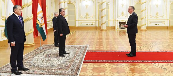 Церемония вручения верительных грамот президенту Эмомали Рахмону - Sputnik Тоҷикистон