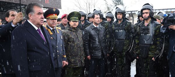 Открытие здания спецподразделений МВД в Душанбе Открытие здания спецподразделений МВД в Душанбе - Sputnik Таджикистан