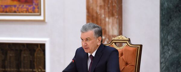 Президент Узбекистана Шавкат Мирзиёев Президент Узбекистана Шавкат Мирзиёев - Sputnik Тоҷикистон
