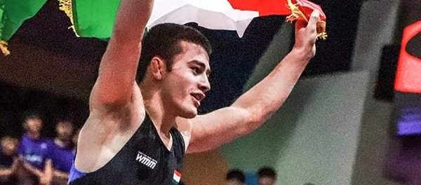 Ислам Толибов завоевал золотую медаль в борьбе среди юниоров Ислам Толибов завоевал золотую медаль в борьбе среди юниоров - Sputnik Таджикистан