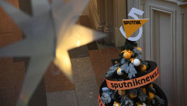 Цифровая елка международного информационного агентства и радио Sputnik - Sputnik Таджикистан