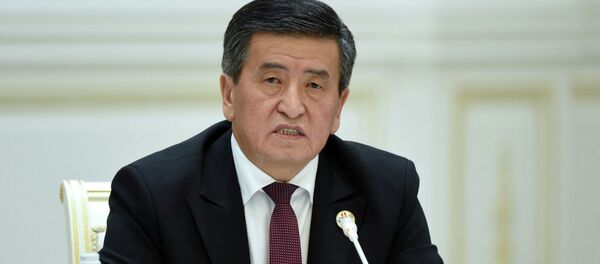 Президент Кыргызской Республики Сооронбай Жээнбеков на второй Консультативной встрече глав государств Центральной Азии в городе Ташкент (Узбекистан). 29 ноября 2019 года Президент Кыргызской Республики Сооронбай Жээнбеков на второй Консультативной встрече глав государств Центральной Азии в городе Ташкент (Узбекистан). 29 ноября 2019 года - Sputnik Тоҷикистон