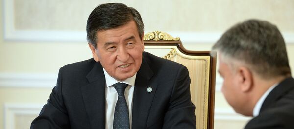 Суҳроб Олимзода дао ҳузури Сооронбой Жээнбеков - Sputnik Тоҷикистон