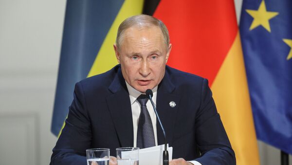 Владимир Путин на пресс-конференции - Sputnik Тоҷикистон