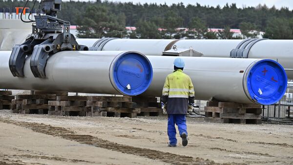 Строительство газопровода Северный поток-2 в Германии - Sputnik Тоҷикистон