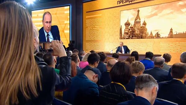 Большая пресс-конференция Владимира Путина 2019 - Sputnik Таджикистан