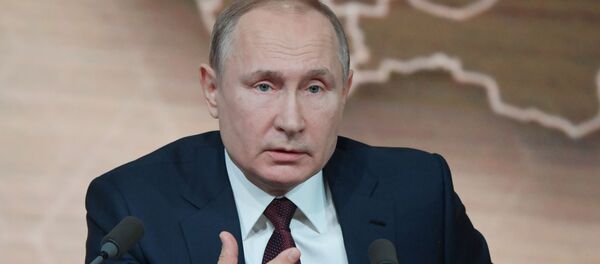 Ежегодная большая пресс-конференция президента РФ В. Путина - Sputnik Тоҷикистон