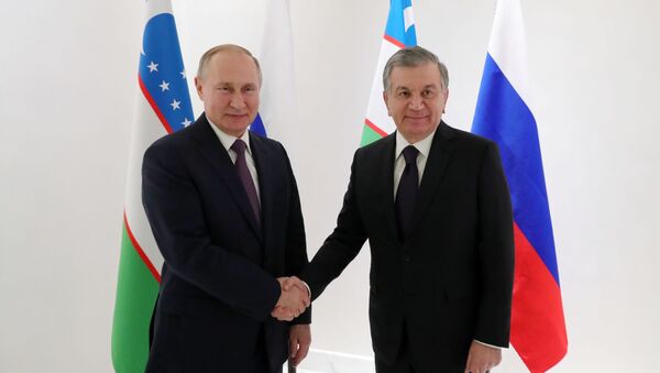 Рабочая поездка президента РФ В. Путина в Санкт-Петербург - Sputnik Таджикистан
