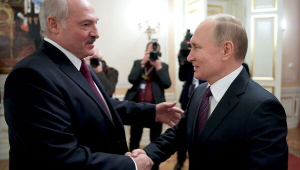 Президент РФ Владимир Путин и президент Беларуси Александр Лукашенко - Sputnik Таджикистан