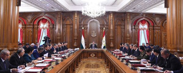 Ҷаласаи Ҳукумати Тоҷикистон Ҷаласаи Ҳукумати Тоҷикистон - Sputnik Тоҷикистон