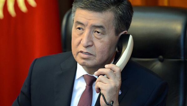 Президент Кыргызской Республики Сооронбай Жээнбеков - Sputnik Таджикистан