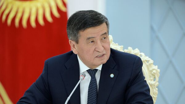 Президент Кыргызской Республики Сооронбай Жээнбеков  - Sputnik Тоҷикистон