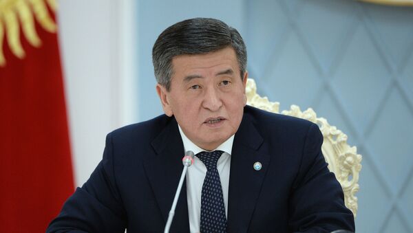 Президент Кыргызской Республики Сооронбай Жээнбеков - Sputnik Таджикистан