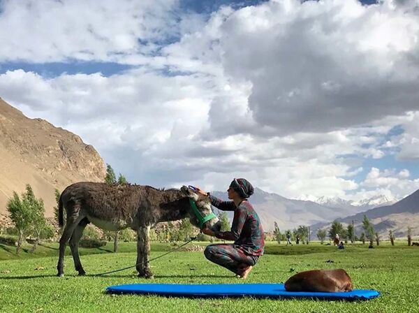 Ба саёҳати дунё бо дучарха ва саг - Sputnik Тоҷикистон