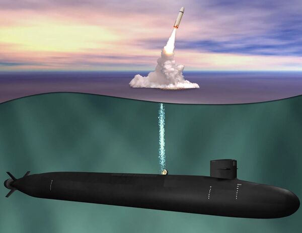 Иллюстрация подводной лодки Ohio Replacement - Sputnik Таджикистан