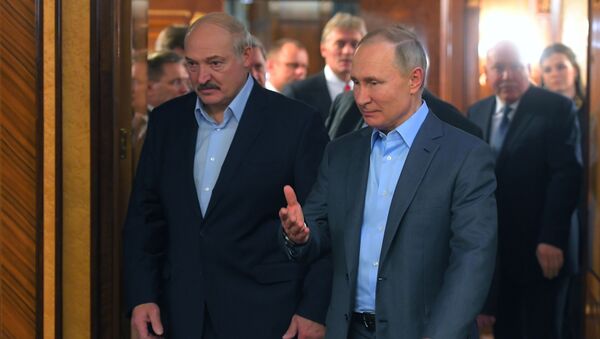Встреча президента РФ В. Путина с президентом Беларуси А. Лукашенко  - Sputnik Таджикистан