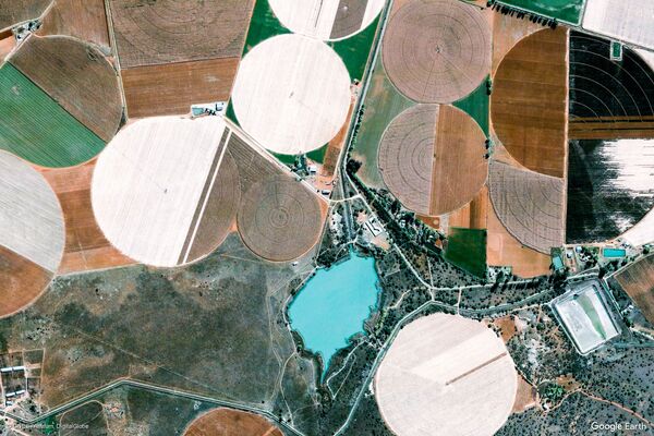 Изображение из космоса местности в провинции Ксарип, ЮАР - Sputnik Таджикистан