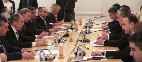 Встреча глав МИД РФ и Таджикистана С. Лаврова и С. Мухриддина Встреча глав МИД РФ и Таджикистана С. Лаврова и С. Мухриддина - Sputnik Таджикистан