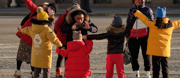 Иностранные туристы в России Иностранные туристы в России - Sputnik Таджикистан