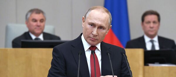 Президент РФ В. Путин принял участие в пленарном заседании Госдумы РФ - Sputnik Таджикистан