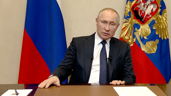  Владимир Путин выступает с обращением к нации - Sputnik Таджикистан