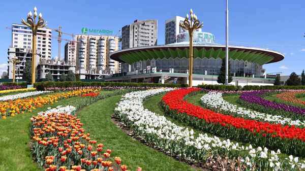 Цветы в городе Душанбе - Sputnik Тоҷикистон