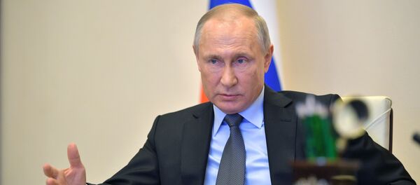 Президент РФ В. Путин провел совещание по развитию ситуации с коронавирусом - Sputnik Тоҷикистон