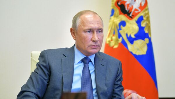 Онлайн-конференция Владимира Путина с губернаторами по коронавирусу - Sputnik Таджикистан