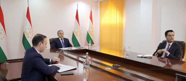 Глава МИД Таджикистана Сироджиддин Мухриддин на видеоконференции стран ШОС Глава МИД Таджикистана Сироджиддин Мухриддин на видеоконференции стран ШОС - Sputnik Таджикистан