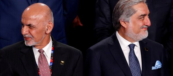 Президент Афганистана Ашраф Гани (слева) и исполнительный директор Афганистана Абдулла Абдулла - Sputnik Таджикистан